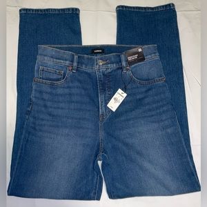 NWT EXPRESS JEAN SUPER HIGH RISE MODERN STRAIGHT  SIZE 8R
